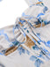 Multicolor 1940er Blumen Träger Ärmellos Kleid