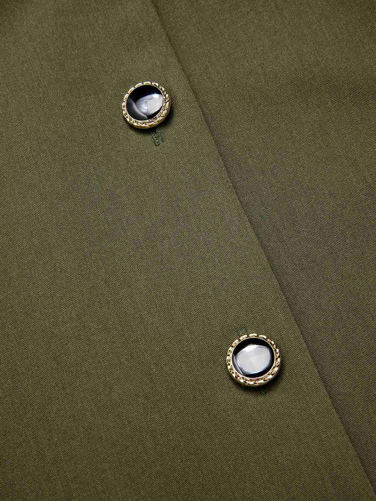 [Vorverkauf] 2PCS 1950er Laternenhülle Bluse & Taschen Weste Kleid
