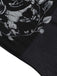 Schwarz 1970er Gothic Skeleton Netz Slip Kleid