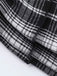 Grau 1980er Steampunk Spitze Patchwork Tartan Plaid Rock