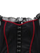 Rot 1980er Halloween Hexe Vampir Netz Kleid & Besticktes Cape