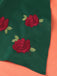 Grün 1950er Oktoberfest Dirndl Blumen Stickerei Rüschen Kleid