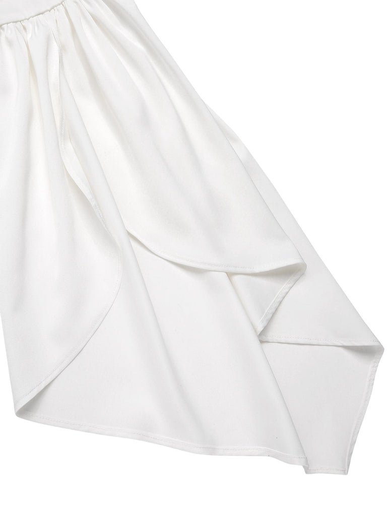 [Vorverkauf] 2PCS 1960er Teilt Glockenärmel Kleid & Samt Overall Kleid