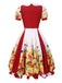 [Vorverkauf] Multicolor 1950er Süßigkeiten Bubble Kleid
