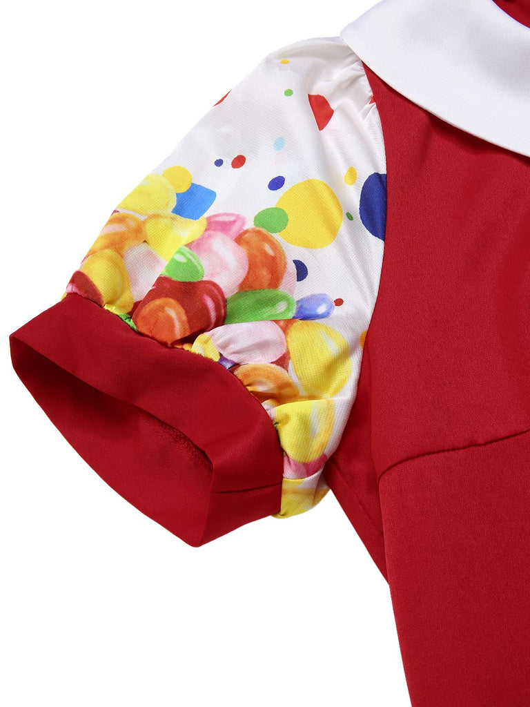 [Vorverkauf] Multicolor 1950er Süßigkeiten Bubble Kleid