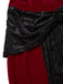 [Vorverkauf] 2PCS Rot & Schwarz 1930er Samt Bandeau Fischschwanz Kleid & Cape
