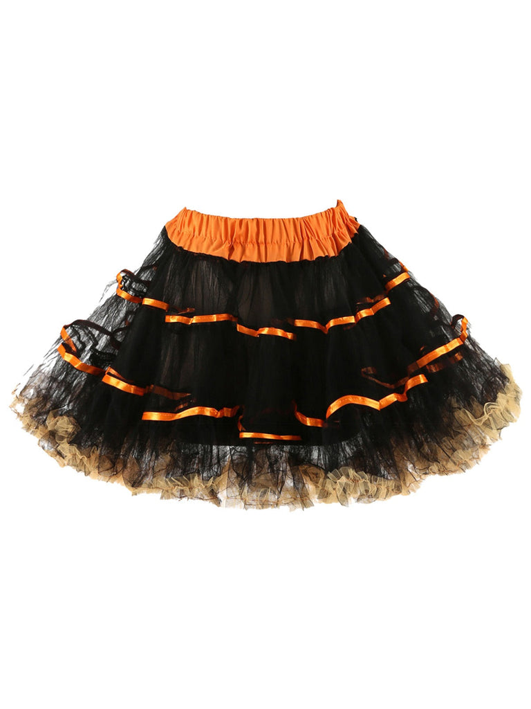 1950er Netz Farbe Bindung Unterrock Petticoat