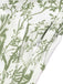 2PCS 1930er Dolman-Ärmel Revers Bluse & Blumen Hosen
