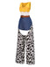 [Vorverkauf] 1980er V-Ausschnitt Cowgirl Cut-Out Gürtel Jumpsuit