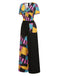 [Vorverkauf] Multicolor 1940er Nightmare Before Christmas Sally Jumpsuit