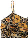 [Vorverkauf] 1950er Slip Leopard Sonnenblume Schmetterlinge Spitze Kleid