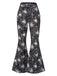 [Vorverkauf] 2PCS Halloween 1960er Fischnetz Top & Spinnennetz Schlag Hose