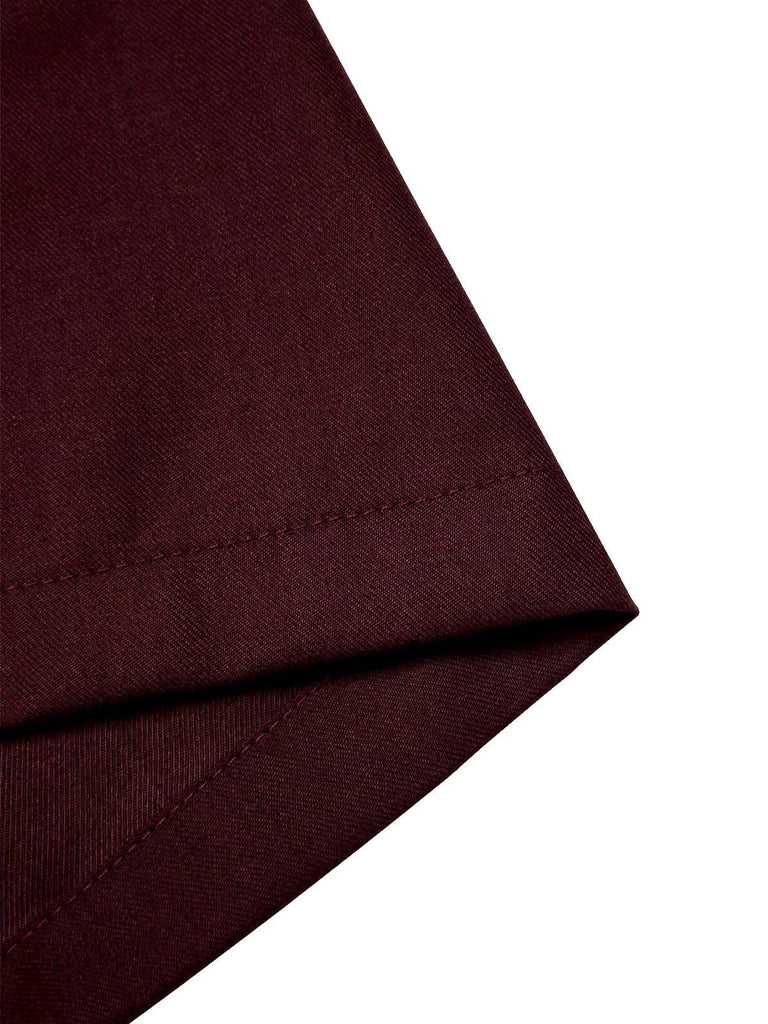 [Vorverkauf] Aprikose & Rot 1940er Versteckt Spitze Gürtel Jumpsuit