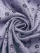 [Vorverkauf] Lavendel 1940er Satin Kleine Blumen Spitze V-Ausschnitt Kleid