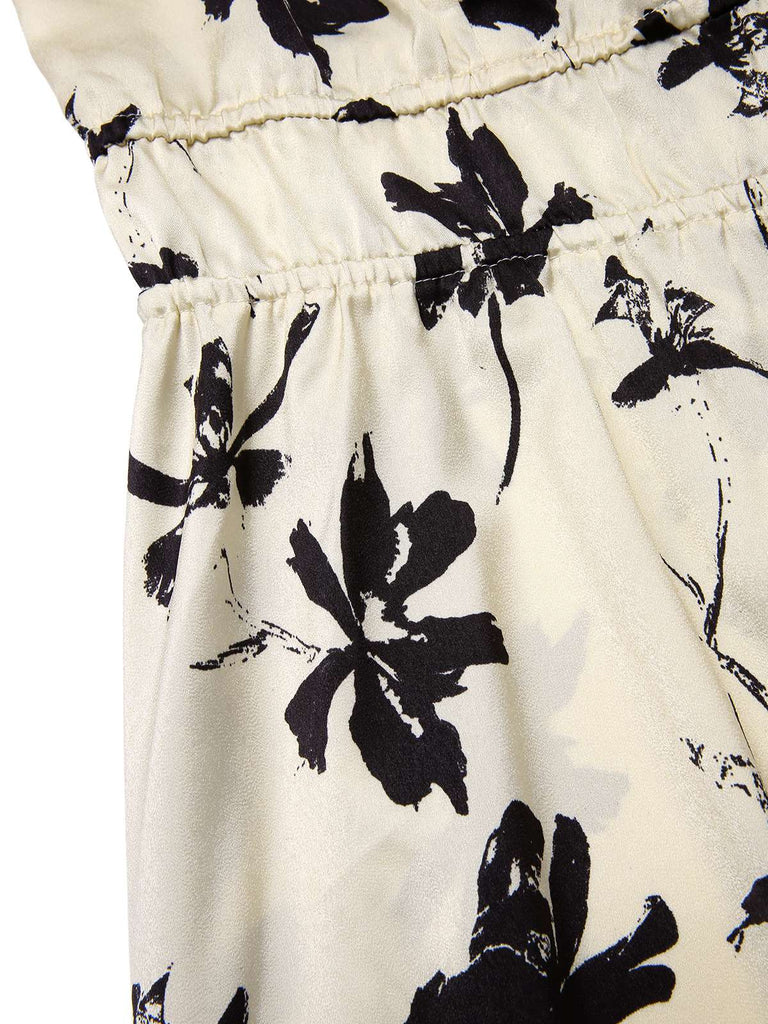[Vorverkauf] [Übergröße] 1950er Schulterfrei Rüschen Blumen Swing Kleid
