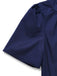 [Vorverkauf] Blau & Khaki 1930er Kontrast Stehkragen Jumpsuit