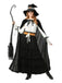 2PCS Schwarz 1950er Halloween Hexe Spitze Rüsche Bluse & Rock