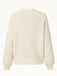 Beige 1950er Erdbeere Überschnittene Schulter Stricken Cardigan