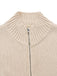 Beige 1950er Revers Ärmellos Stricken Weste