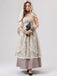 Beige 1930er Halloween Vampir Braut Spitze Kleid Set