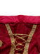 Rot 1930er Mittelalterlich Viktorianisch Kleid