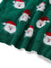 Grün 1960er Weihnachten Santa Claus Pullover Kleid