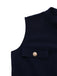 [Vorverkauf] 2PCS Blau 1950er Mehrere-Taschen Top & Plissiertes Rock