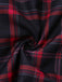 [Vorverkauf] Schwarz 1940er Hohe Taille Plaid Midi Rock
