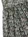 [Vorverkauf] Grün 1950er Doppelt Rüschenärmel Bogen Plaid Netz Kleid