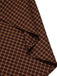[Vorverkauf] Braun 1970er Baumwolle Trägerlos Plaid Rüschen Kleid