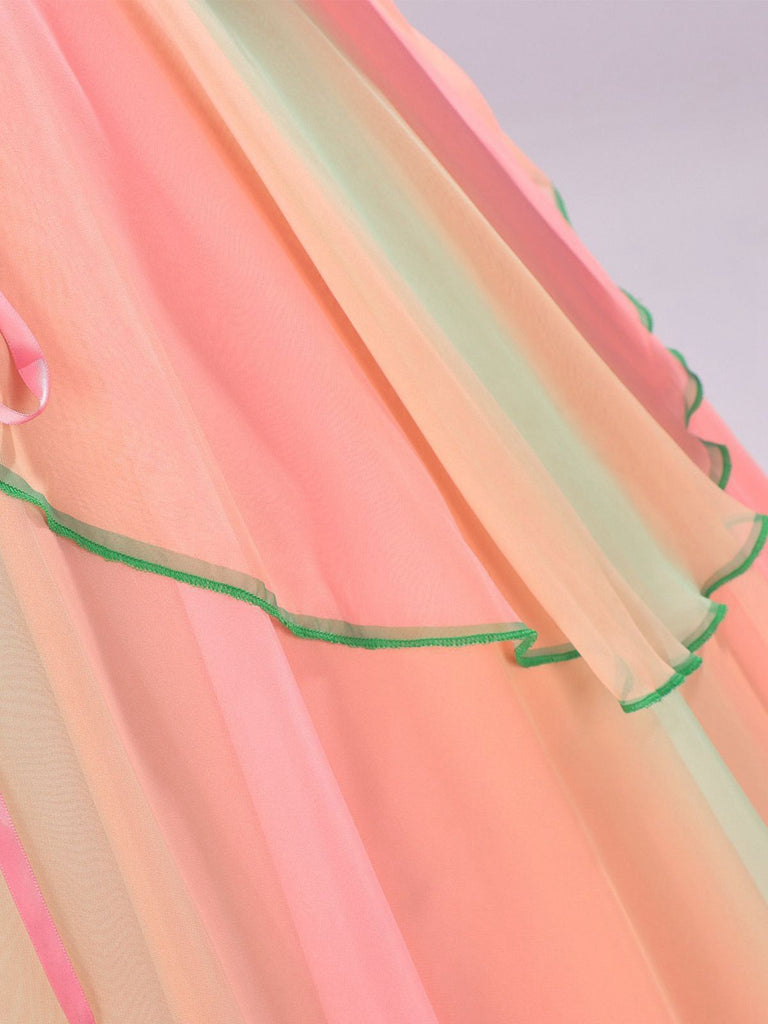 2PCS Rosa 1970er Böse Hexe Glinda Top & Rock Set