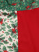 [Vorverkauf] Rot & Grün 1940er Weihnachten Pelzkragen Winterbeere Kleid