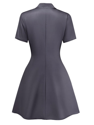 Schwarz 1960er Skorpion Herzen Drucken Hemd Kleid