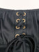 Schwarz 1950er Gold Stern Pailletten Netz Gerüschtes Kleid