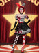 [Vorverkauf] Rot & Schwarz 1980er Halloween Plaid Pokerkarte Kleid