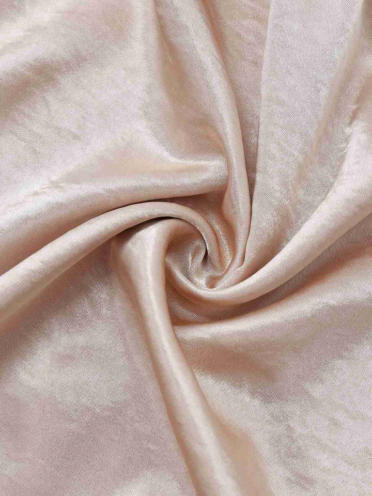 [Vorverkauf] Sekt 1950er Perlglanz Satin Taille Plissiertes Kleid