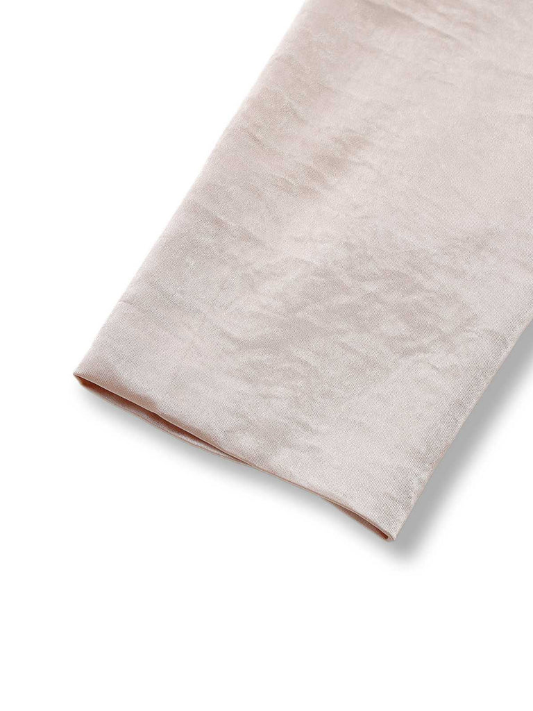 [Vorverkauf] Sekt 1950er Perle Chain Satin Kurze Jacke