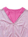 [Vorverkauf] Rosa 1970er Blinken Tight Quaste Breite Bein Jumpsuit