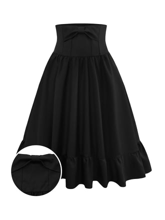 Schwarz 1950er Bogen Decor Solide Rock