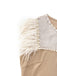 Beige 1930er Perlenbesetzt & Feder Patchwork Meerjungfrauen Kleid