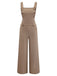 [Vorverkauf] Braun 1950er Metalltasche Suspender Jumpsuit