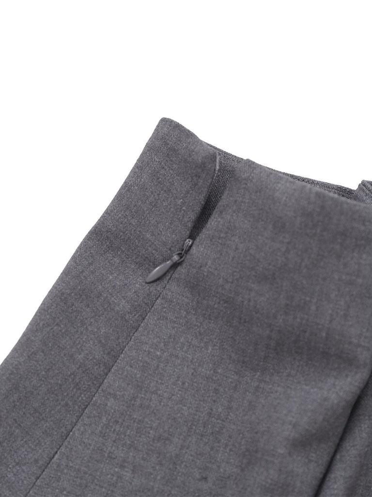 [Vorverkauf] 2PCS Rot 1960er Verdreht Stricken Top & Plissiertes Rock