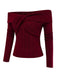 [Vorverkauf] 2PCS Rot 1960er Verdreht Stricken Top & Plissiertes Rock