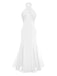 1930er Solide Chiffon Criss Kreuzen Trägerlos Cabrio Kleid