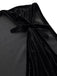 2PCS Schwarz 1950er Netz Top & Samt Jumpsuit