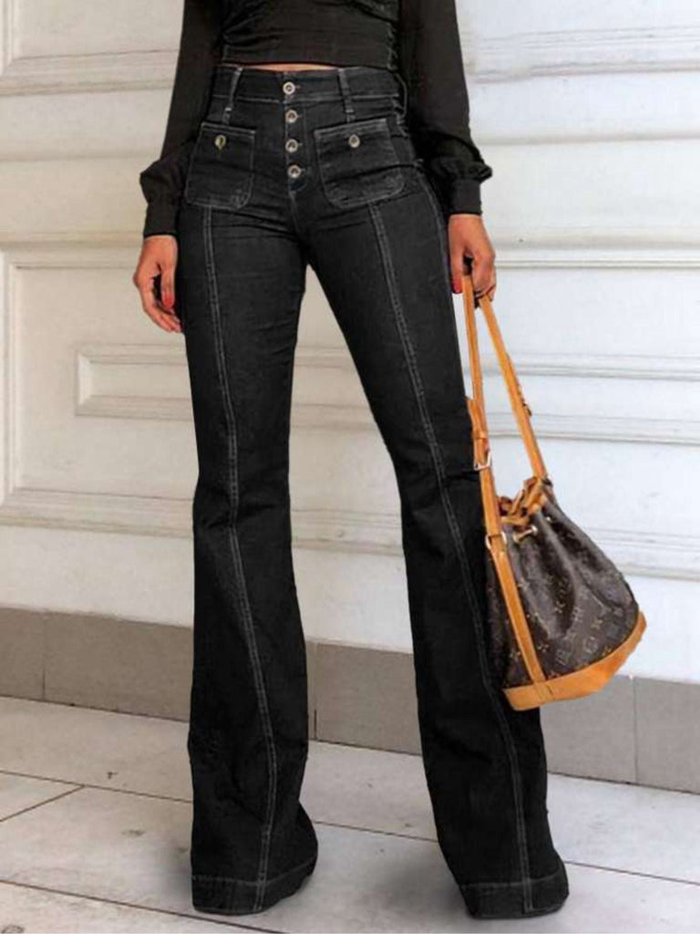 1950er Denim Ausgestellt Taschen Lange Jeans