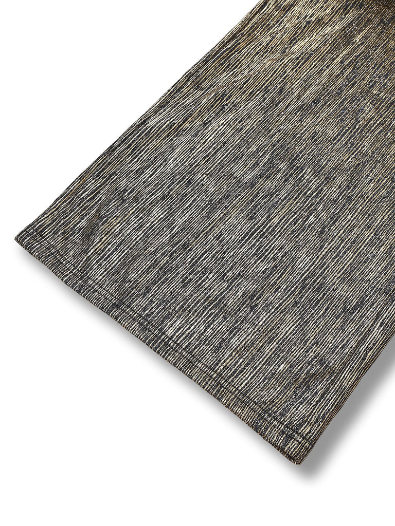 [Vorverkauf] Gold 1980er Schwarz Vergoldet Glockenärmel Shirt Jumpsuit