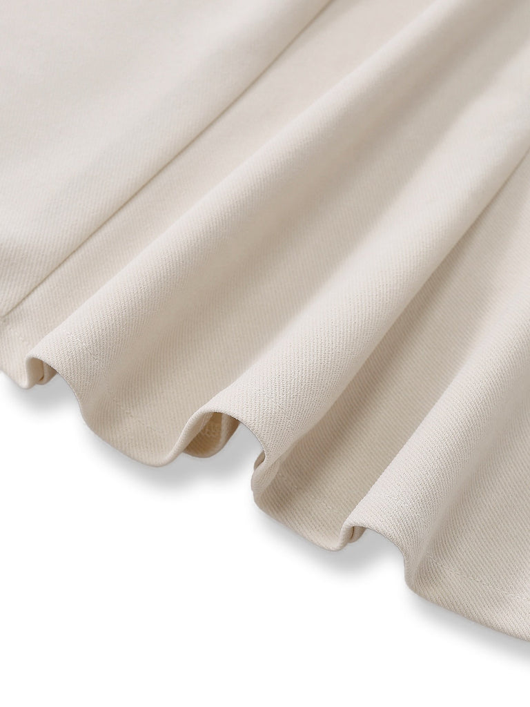 [Vorverkauf] Khaki 1930er Faux Straußenfeder Stricken Fischschwan Kleid