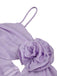 [Vorverkauf] Lavendel 1960er 3D Blume Gerüschtes Netz Kleid