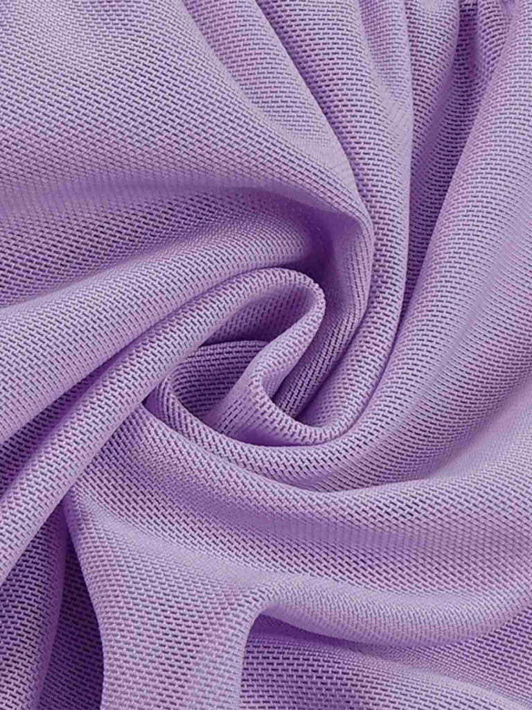 [Vorverkauf] Lavendel 1960er 3D Blume Gerüschtes Netz Kleid